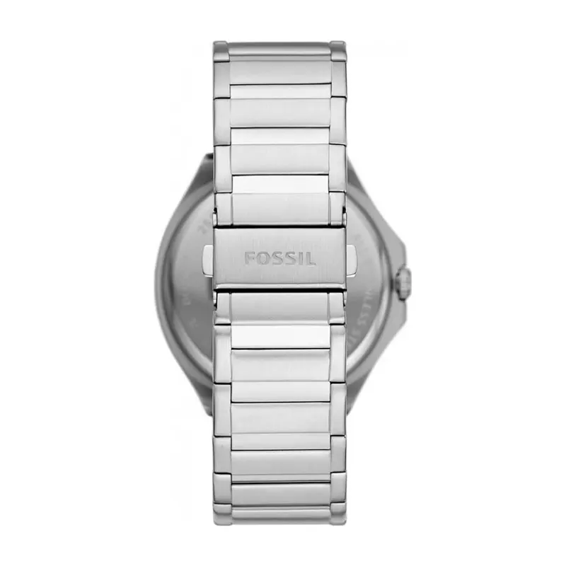 Fossil Evanston Quartz Burgundy Dial Silver-tone Men’s Watch- BQ2807